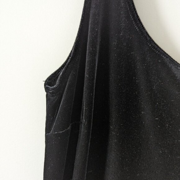 Black Maxi Dress Scoop Neckline Soft Stretch Fabric - Size 9 Velvet - Picture 3 of 4
